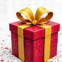 Icon representing a gift box for bonuses