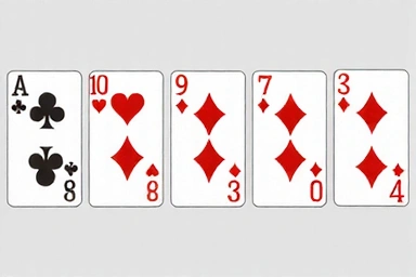 Flush poker hand