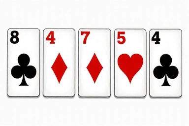 Straight poker hand