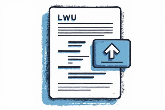 Illustration of a document with an update icon, symbolizing policy changes